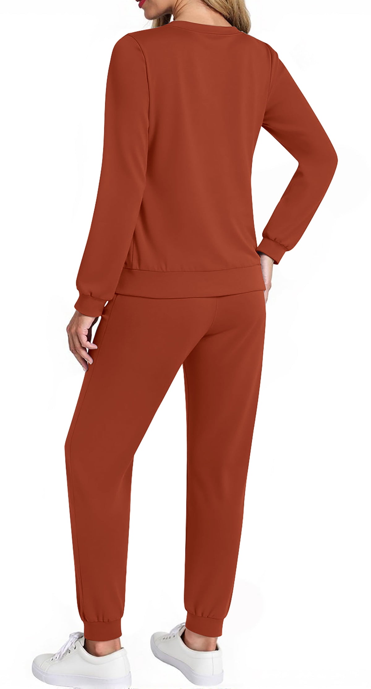 Two Piece Sets for Women Fall Outfits Fashion Lounge Sets V Neck Tops and Jogger Pants Tracksuit Vacation Travel Outfits