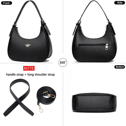 Small Crescent Shoulder Bags Purses for Women Retro Hobo Tote Bag Handbag